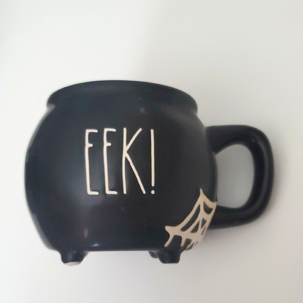 Rae Dunn EEK! Cauldron-Shaped Mug Summerween Halloween, NWOT